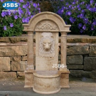 Lion Head Marble Wall Fountain, JS-FT231