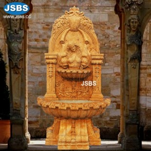 Yellow Marble Wall Fountain , JS-FT268