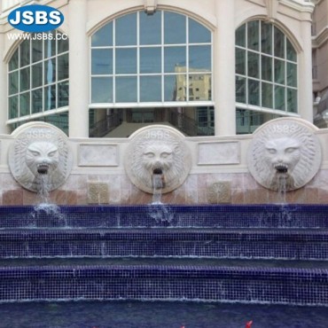 Big Lion Head Wall Fountain for Singapore, JS-FT281