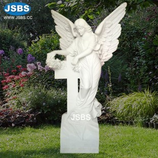 Angel with Cross Headstone, JS-GS014