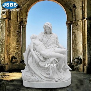 Marble Pieta Headstone, JS-C061