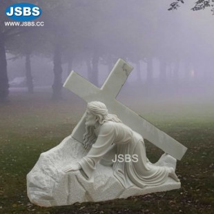 Jesus with Cross Tombstone, JS-C228