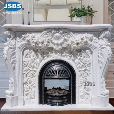 Marble Fireplace Mantel, Fireplace