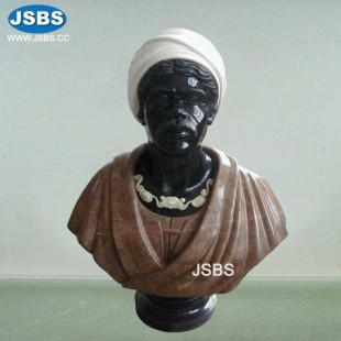 Marble African Bust, JS-B057