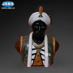 Marble African Bust, JS-B073