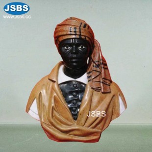 Marble African Bust, JS-B078
