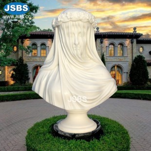 Veiled Lady Bust Sculpture, JS-B113