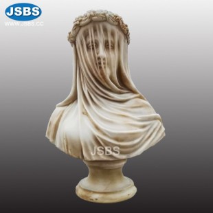 Antique Veiled Girl Bust, JS-B134