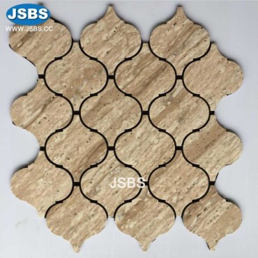 Travertine mosaic tiles, JS-MS004