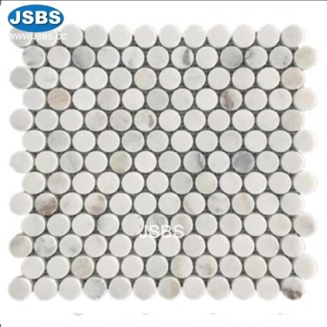 round marble mosaic tiles, JS-MS020