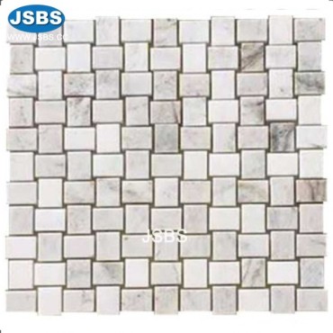 Basketwave stone mosaic wall tiles, JS-MS022