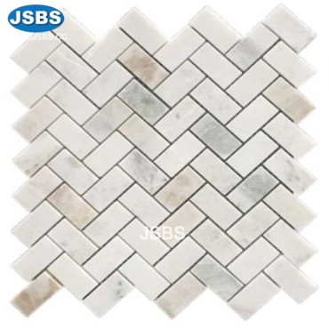 Herringbone stone mosaic wall tiles, JS-MS025