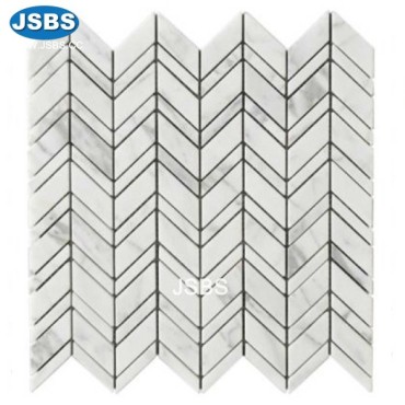 Chevron stone mosaic tile sheet, JS-MS026