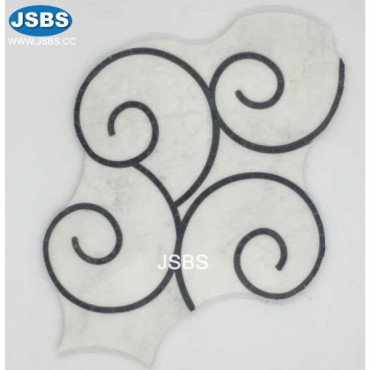 stone mosaic tile for bathroom, JS-MS043