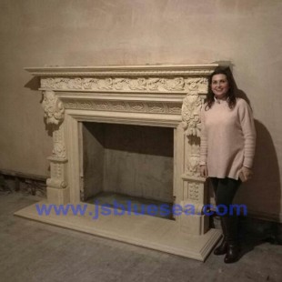 Castle Restore Marble Fireplace Project in UK