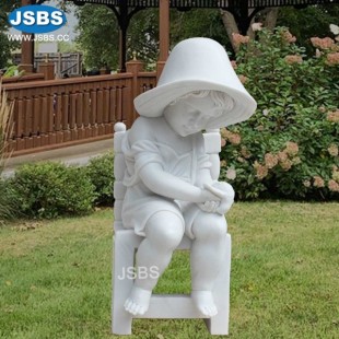 Little Boy with Bird Statue, JS-C402
