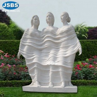 Three Graces Marble Statue, JS-C066