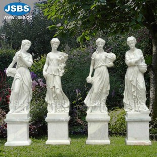 Marble Four Seasons Garden Statue, JS-C042