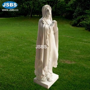 Our Lady of Lourdes Marble Statue, JS-C394