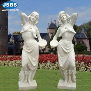 Outdoor Marble Female Statue, Outdoor Marble Female Statue
