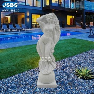 White Marble Lady Statue, JS-C365