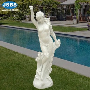 White Stone Lady Statue, JS-C033