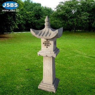 Hand Carved Decorative Natural Stone Lamp for Garden , JS-AL007
