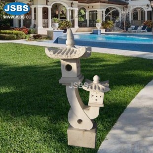 custom natural outdoor garden stone lamps , JS-AL013