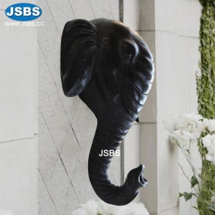 Black Marble Elephant Head Fountain, JS-OM053B