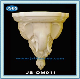 Marble Elephant Head Wall Table, JS-OM011