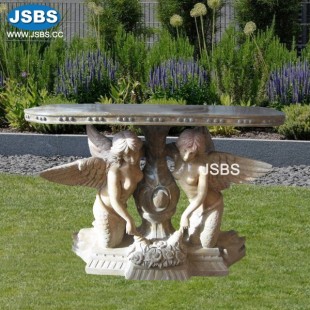 Angel Carved Marble Table, JS-T089