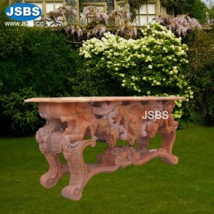 Red Marble Table, JS-T042