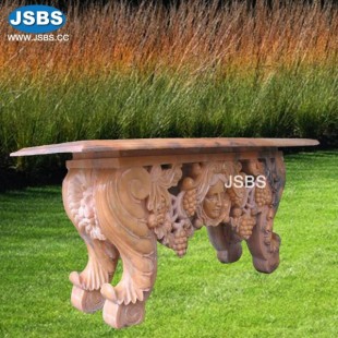 Red Marble Table, JS-T044