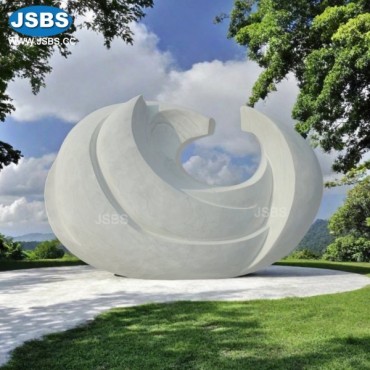 Large White Marble Art Sculpture, JS-AS151