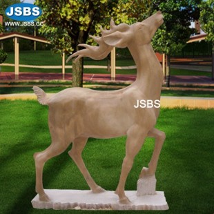 Garden Marble Deer Sculpture, JS-AN108