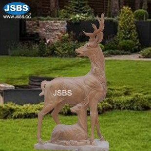 Marble Deer Sculpture, Marble Deer Sculpture