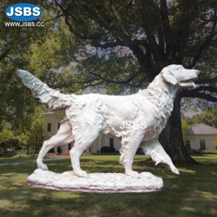 Hand Carved Marble Dog Sculpture, Hand Carved Marble Dog Sculpture