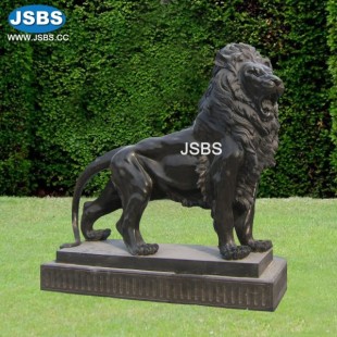 Black Marble Lion Sculpture, Black Marble Lion Sculpture