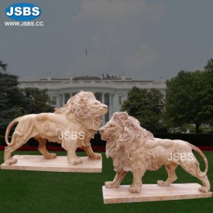 Marble Lion Sculpture, Marble Lion Sculpture