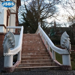 Naga Snake White Marble Balustrade, JS-CF018