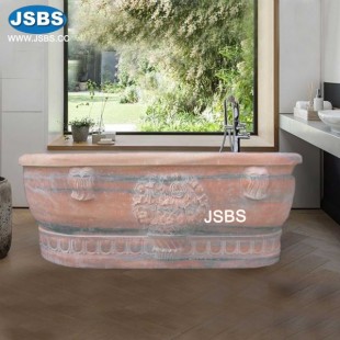 Marble Red Bathtub, JS-BT012