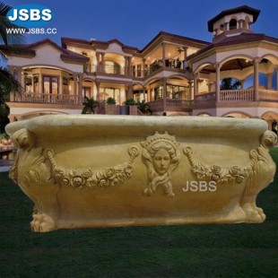 Yellow Lady Head Bathtub, JS-BT035