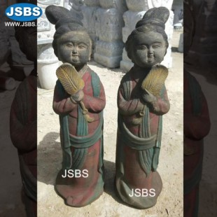 Stone Chinese Ancient Maid Statues, JS-CN014