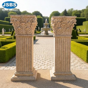 Square Corinthian Stone Columns, js-cm185