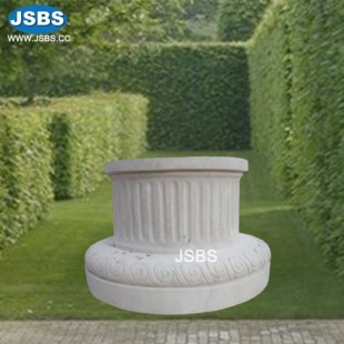 Rounded Marble Pedestal, Rounded Marble Pedestal