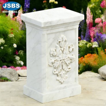 White Marble Pedestal, White Marble Pedestal