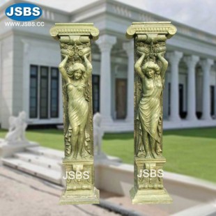 Carved Statue Column, JS-CM043