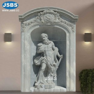 Grey Marble Chateau Ornament Door, JS-D036