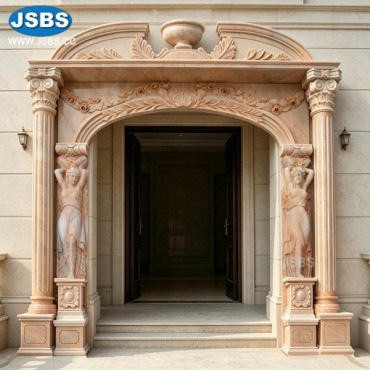 Marble Sculpture Pillar Door Surround, js-d094