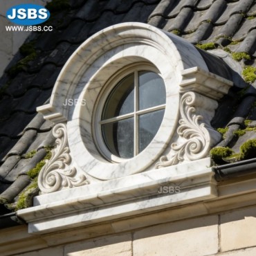 White Marble Round Roof Window Frame, White Marble Round Roof Window Frame